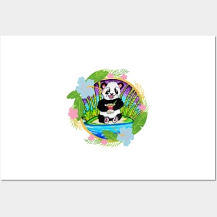 Panda eating Posters and Art